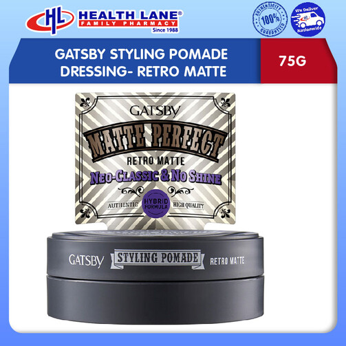 GATSBY STYLING POMADE DRESSING- RETRO MATTE (75G)